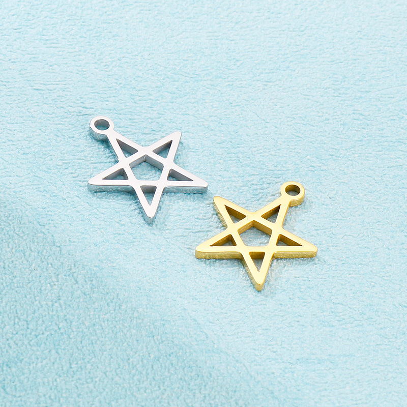 Simple Style Pentagram Stainless Steel Plating Jewelry Accessories display picture 1