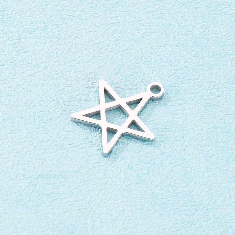 Simple Style Pentagram Stainless Steel Plating Jewelry Accessories display picture 3