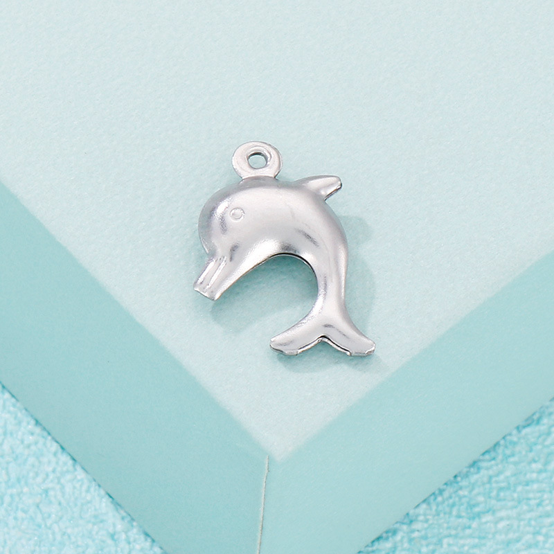Cute Dolphin Stainless Steel Jewelry Accessories display picture 2