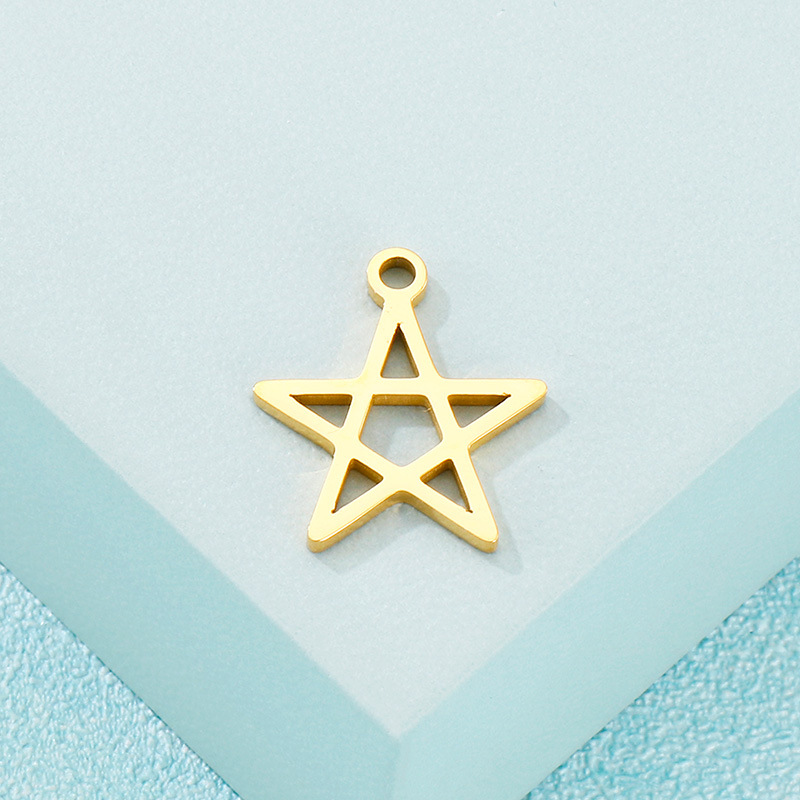 Simple Style Pentagram Stainless Steel Plating Jewelry Accessories display picture 4