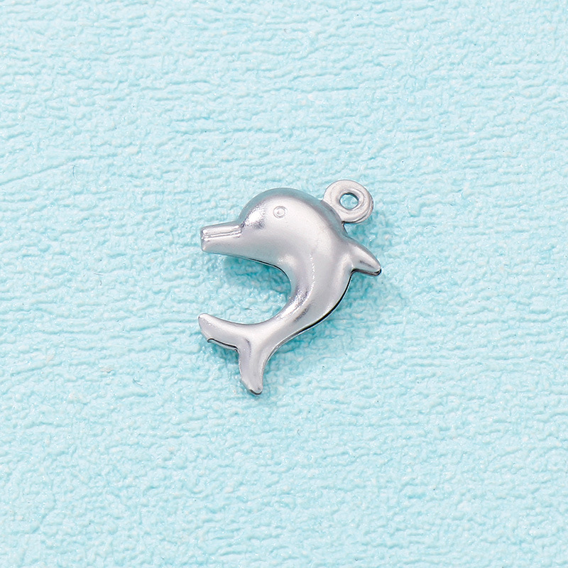 Cute Dolphin Stainless Steel Jewelry Accessories display picture 3
