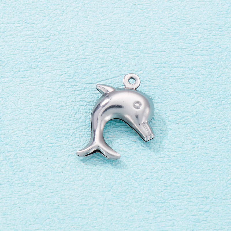 Cute Dolphin Stainless Steel Jewelry Accessories display picture 4