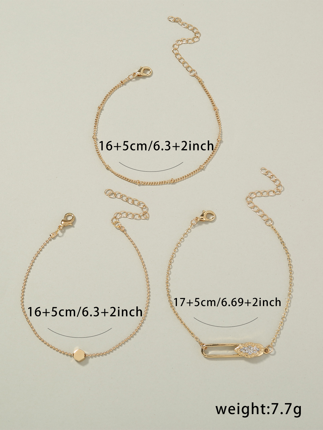 Classic Style Geometric Snake Copper Asymmetrical Zircon Bracelets display picture 21