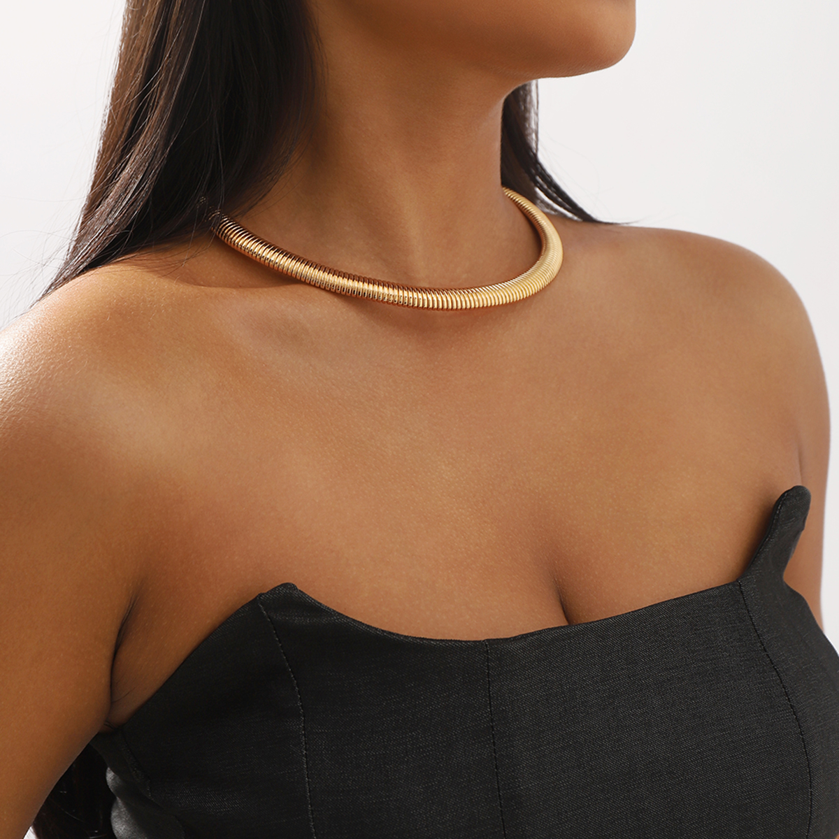 Simple Style Solid Color Alloy Wholesale Choker display picture 2
