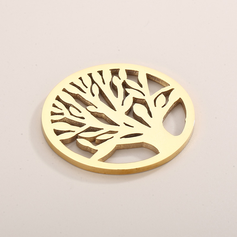 Simple Style Life Tree Stainless Steel Plating Jewelry Accessories display picture 6
