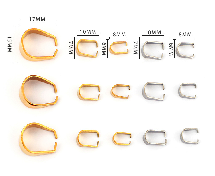 5 Pièces Acier Inoxydable Géométrique De Base display picture 1