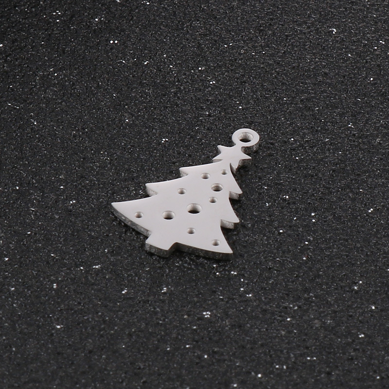 Simple Style Christmas Tree Stainless Steel Plating Christmas Jewelry Accessories display picture 5