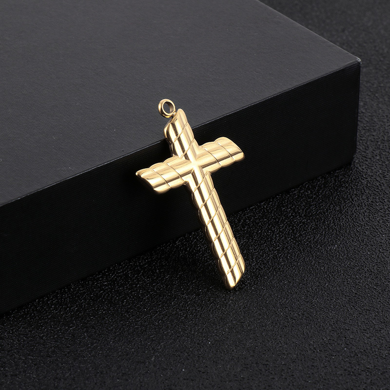 Hip-hop Cross Stainless Steel Plating Jewelry Accessories display picture 5