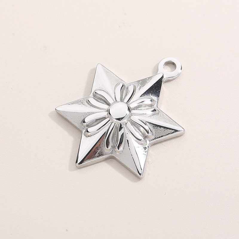 Simple Style Star Stainless Steel Jewelry Accessories display picture 3