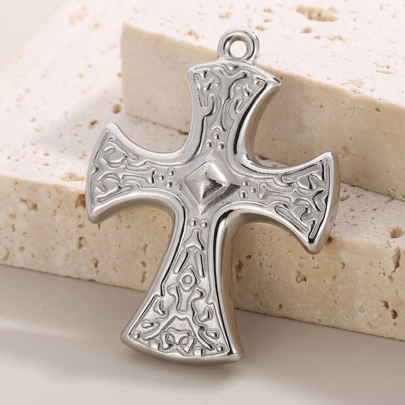 Hip-hop Punk Cross Stainless Steel Jewelry Accessories display picture 4