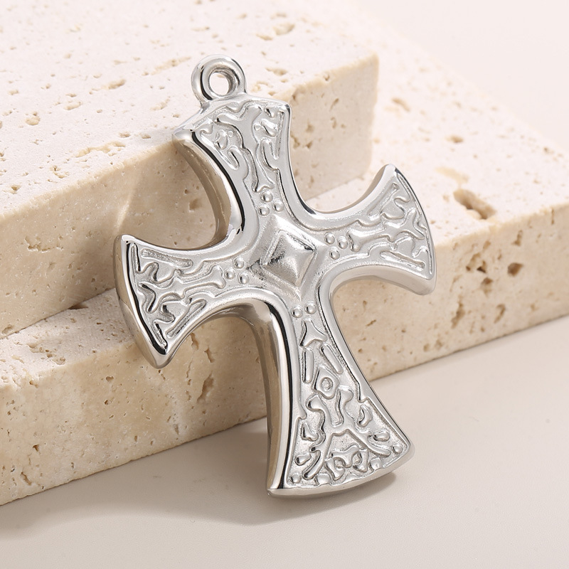 Hip-hop Punk Cross Stainless Steel Jewelry Accessories display picture 5