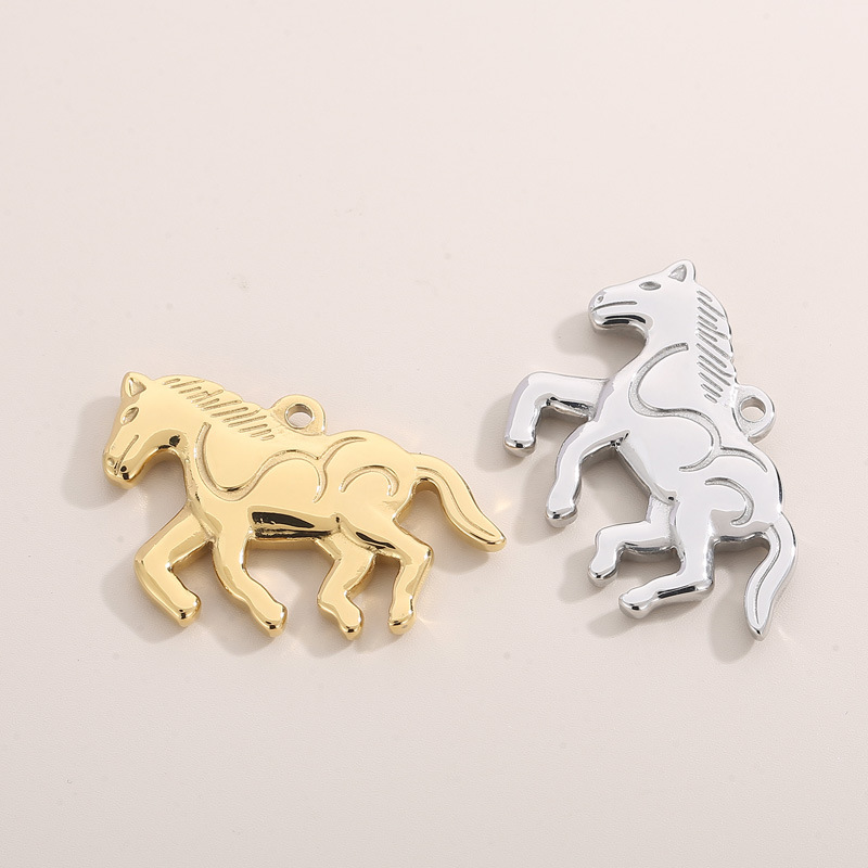 Simple Style Horse Stainless Steel Plating Jewelry Accessories display picture 1