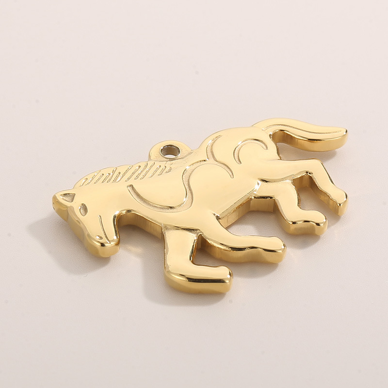 Simple Style Horse Stainless Steel Plating Jewelry Accessories display picture 5