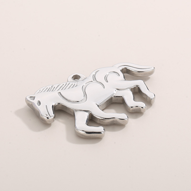 Simple Style Horse Stainless Steel Plating Jewelry Accessories display picture 6