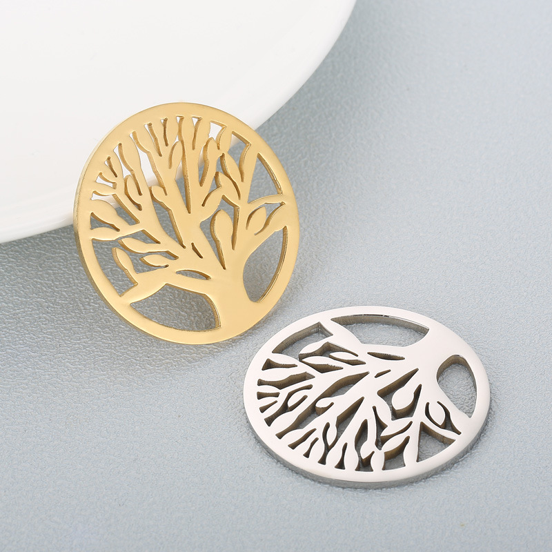 1 Piece Stainless Steel 18K Gold Plated Tree display picture 2