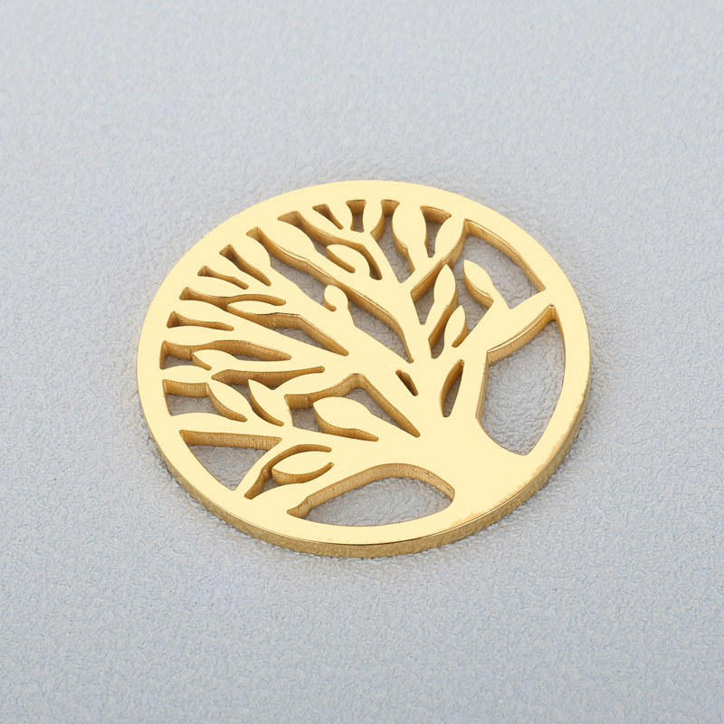 1 Piece Stainless Steel 18K Gold Plated Tree display picture 3
