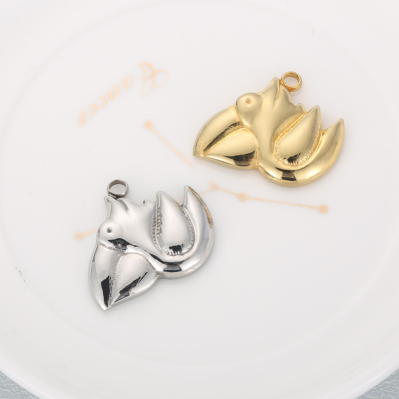 1 Piece Stainless Steel 18K Gold Plated Animal display picture 2