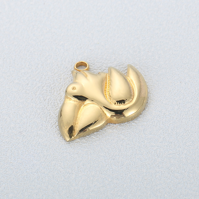 1 Piece Stainless Steel 18K Gold Plated Animal display picture 4