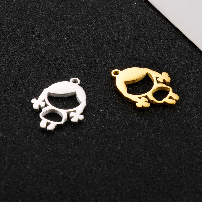 1 Piece Stainless Steel 18K Gold Plated Cartoon display picture 1