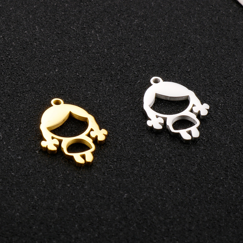 1 Piece Stainless Steel 18K Gold Plated Cartoon display picture 2