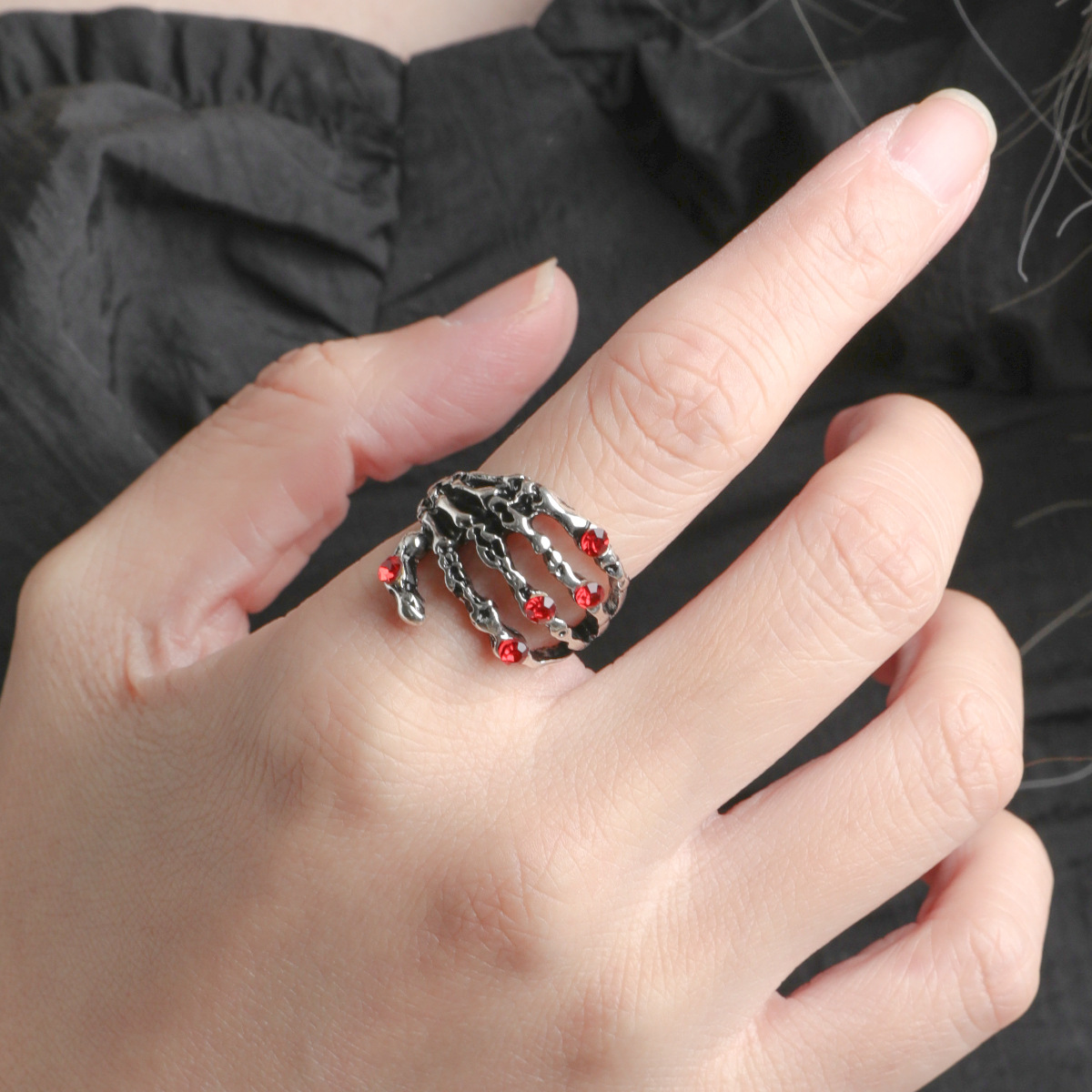 Punk Hand Alloy Plating Unisex Rings display picture 1