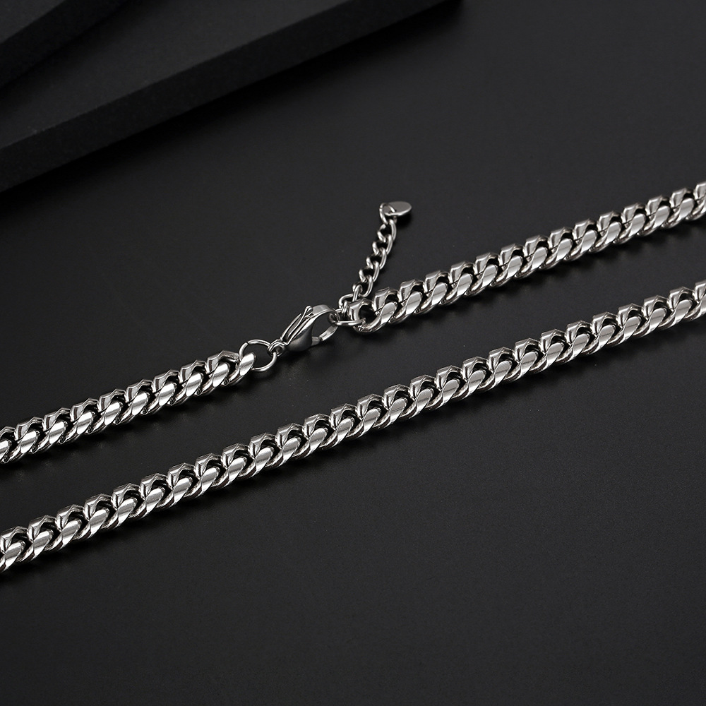 Simple Style Geometric Titanium Steel Polishing Unisex Necklace display picture 4