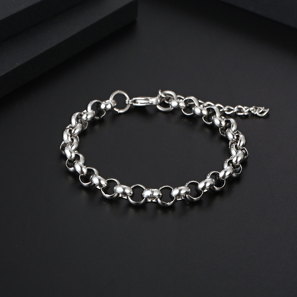 Simple Style Geometric Titanium Steel Polishing Unisex Bracelets display picture 6