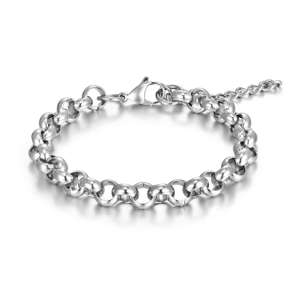 Style Simple Géométrique Acier Au Titane Polissage Unisexe Bracelets display picture 7