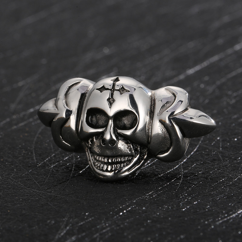 Punk Skull Stainless Steel Jewelry Accessories display picture 1