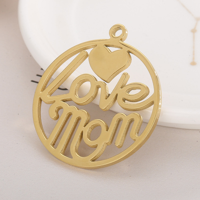 1 Piece Stainless Steel 18K Gold Plated Letter display picture 2