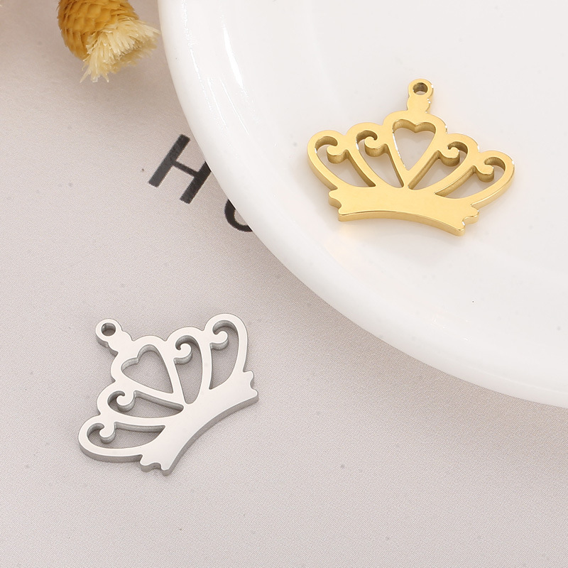 1 Piece Stainless Steel 18K Gold Plated Crown display picture 3