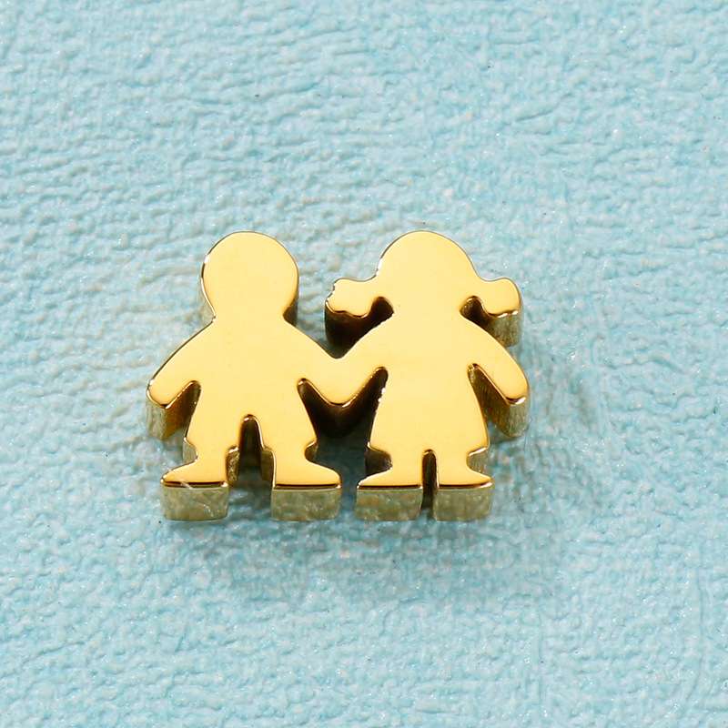 1 Piece Stainless Steel 18K Gold Plated Cartoon Character display picture 4