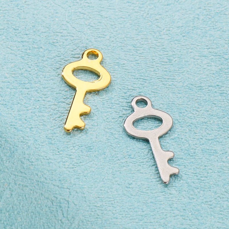 1 Piece Stainless Steel 18K Gold Plated Key display picture 1