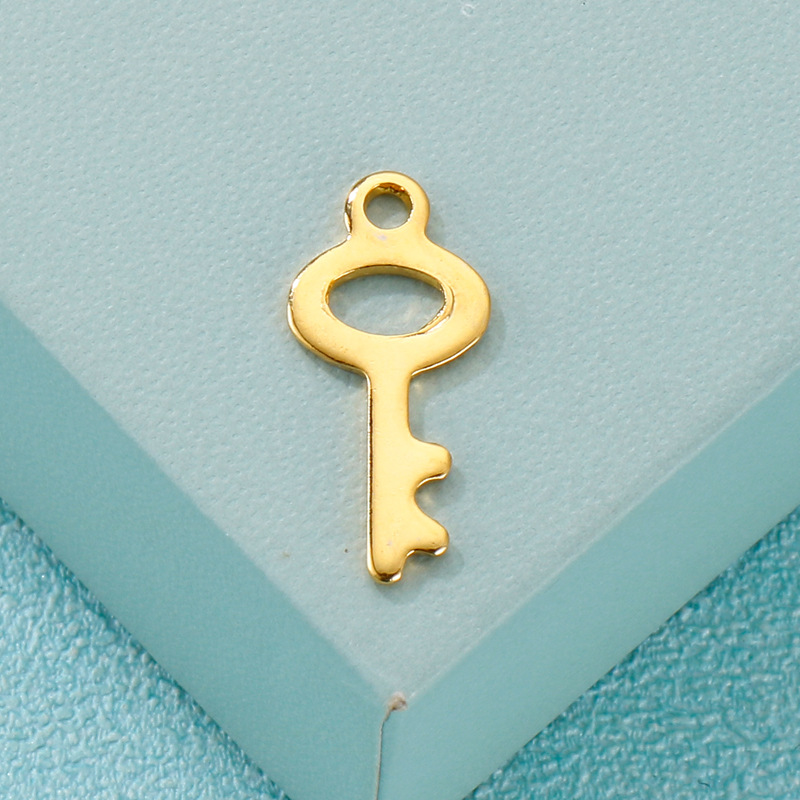 1 Piece Stainless Steel 18K Gold Plated Key display picture 4