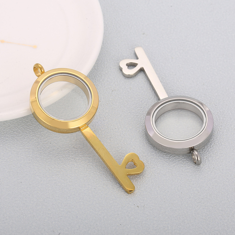 Lady Key Stainless Steel Plating Jewelry Accessories display picture 2