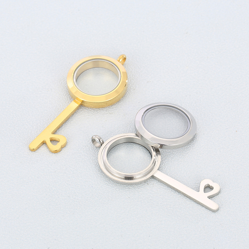Lady Key Stainless Steel Plating Jewelry Accessories display picture 3