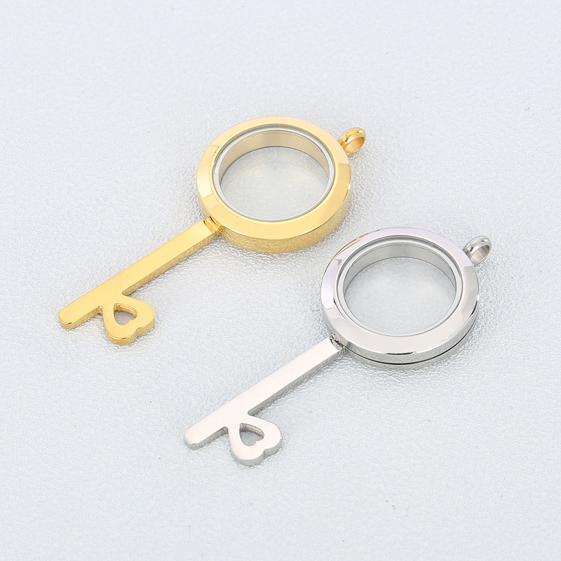 Lady Key Stainless Steel Plating Jewelry Accessories display picture 4