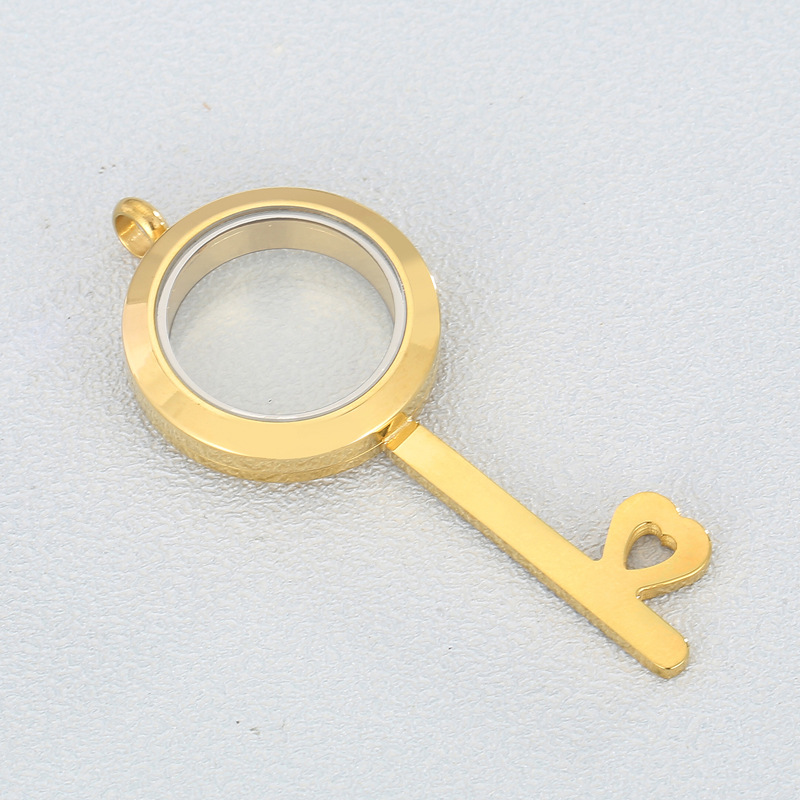 Lady Key Stainless Steel Plating Jewelry Accessories display picture 6
