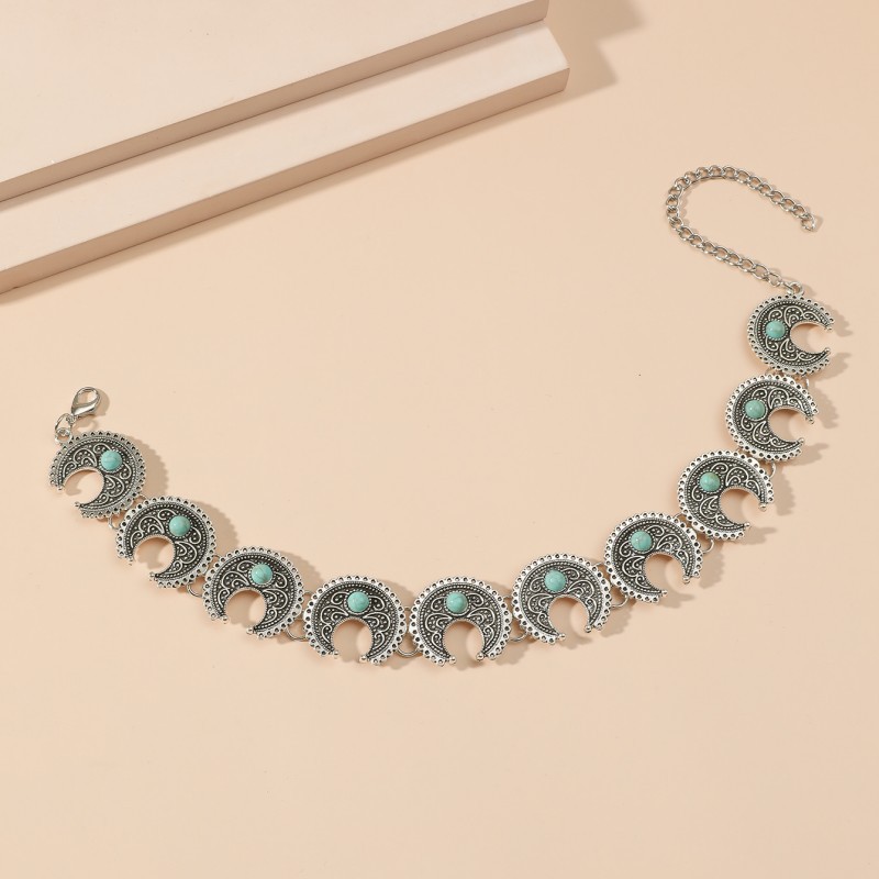 Ethnic Style Moon Alloy Plating Women's Choker display picture 2