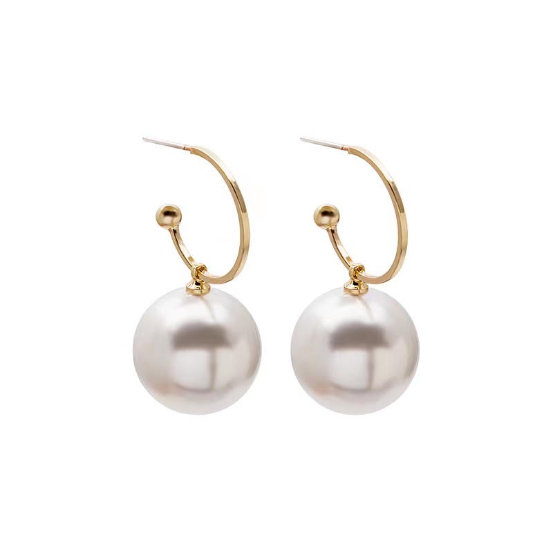 1 Pair Classic Style Round Alloy Drop Earrings display picture 1