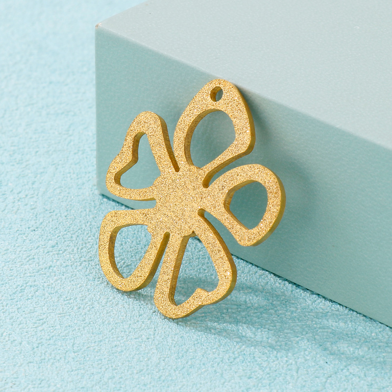 Cute Flower Stainless Steel Plating Jewelry Accessories display picture 2