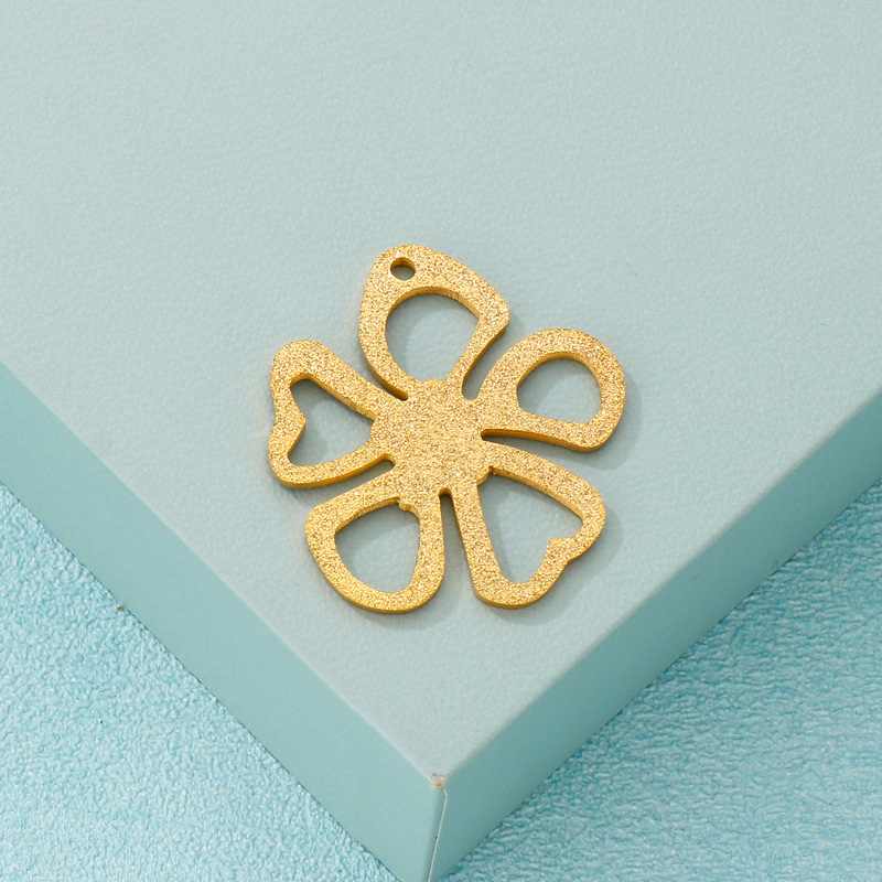 Cute Flower Stainless Steel Plating Jewelry Accessories display picture 3