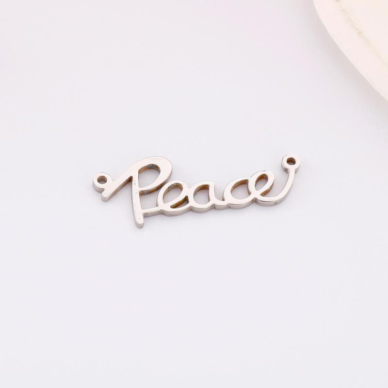 Romantic Letter Stainless Steel Jewelry Accessories display picture 5