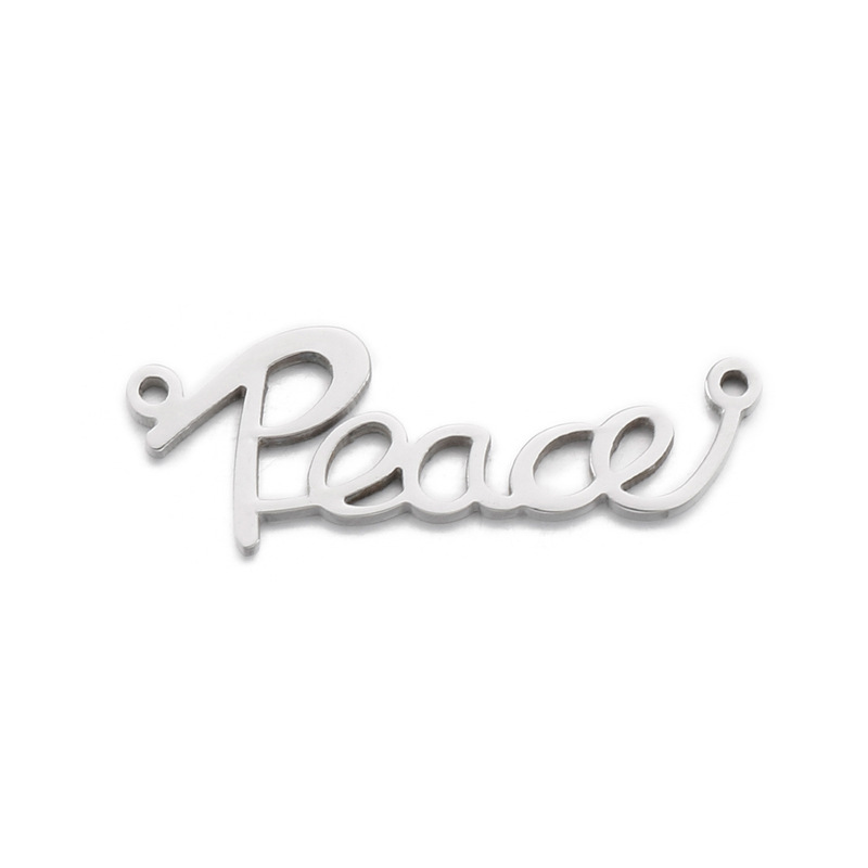 Romantic Letter Stainless Steel Jewelry Accessories display picture 6
