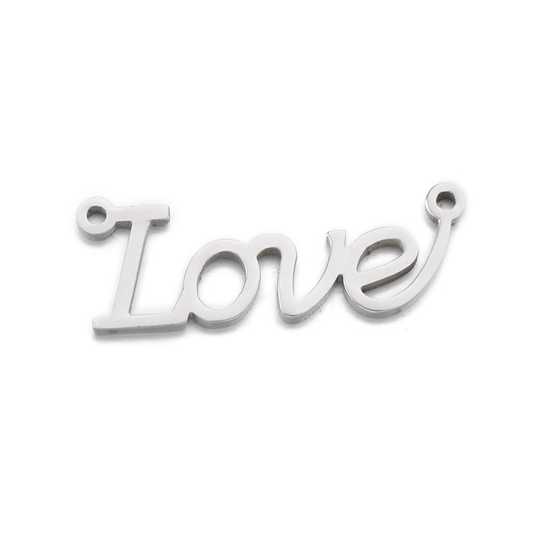 Romantic Letter Stainless Steel Jewelry Accessories display picture 8