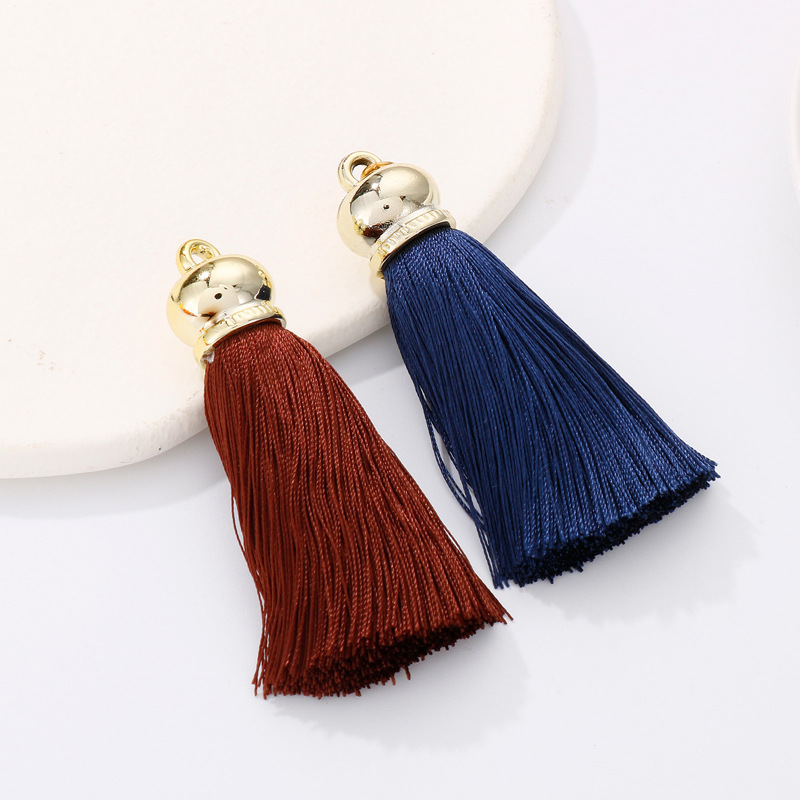 Lady Solid Color Cord Tassel Jewelry Accessories display picture 3