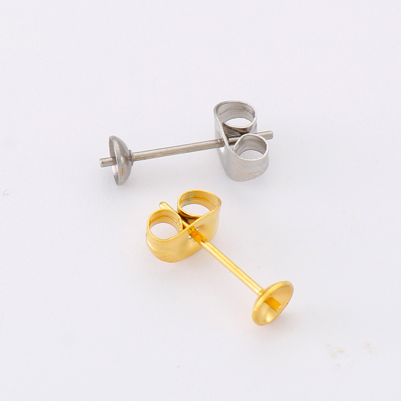 1 Pair Stainless Steel Solid Color Simple Style display picture 6