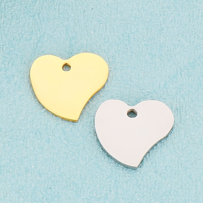 Simple Style Heart Shape Stainless Steel Plating Jewelry Accessories display picture 1