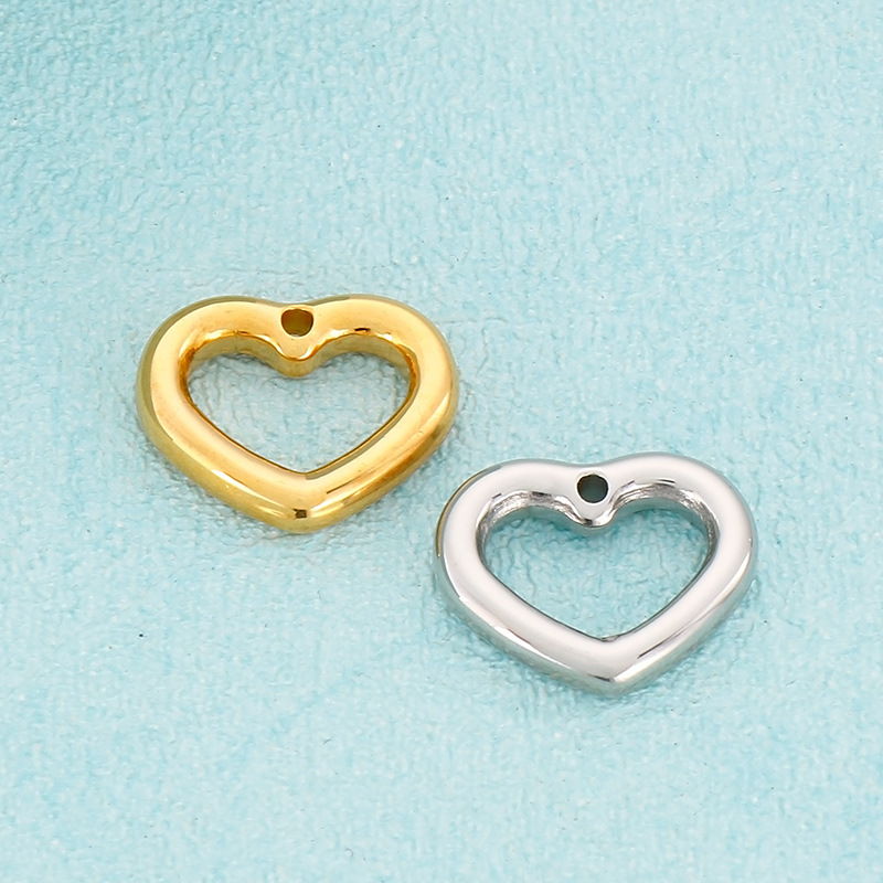 Simple Style Heart Shape Stainless Steel Plating Jewelry Accessories display picture 4