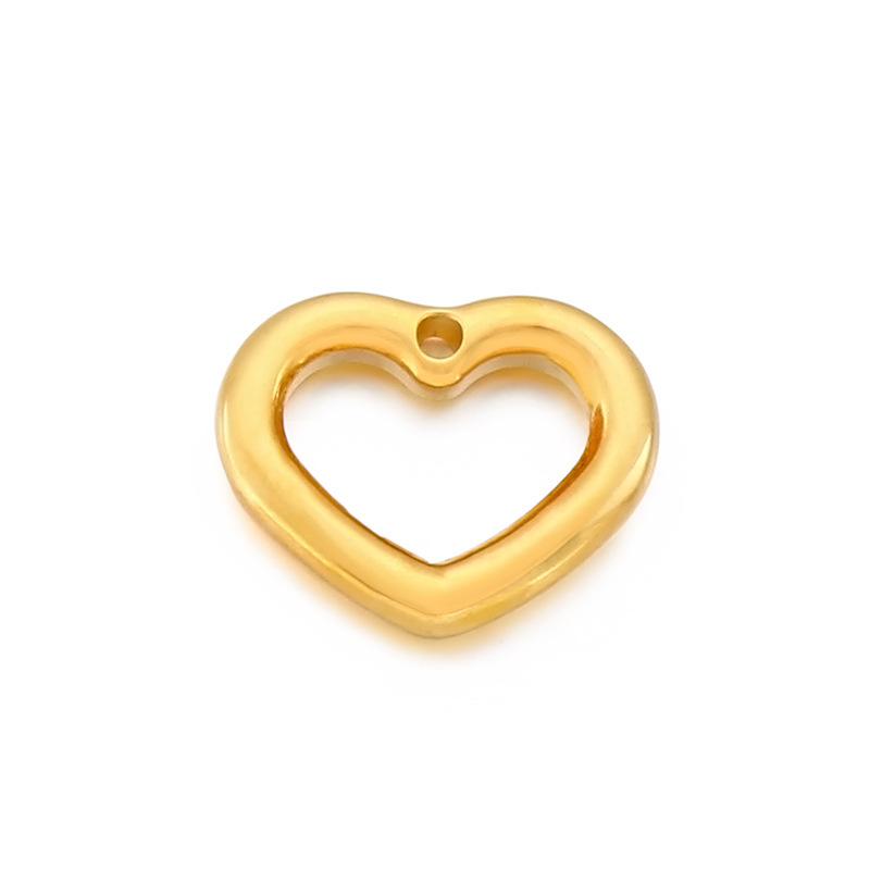 Simple Style Heart Shape Stainless Steel Plating Jewelry Accessories display picture 5